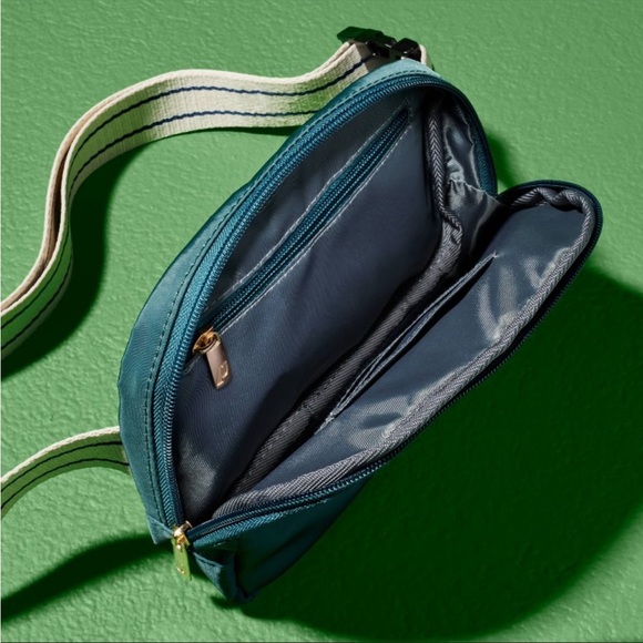 NWT Prince for Target Green Sateen “Pickled” Pickleball crossbody Belt Bag - Picture 3 of 4